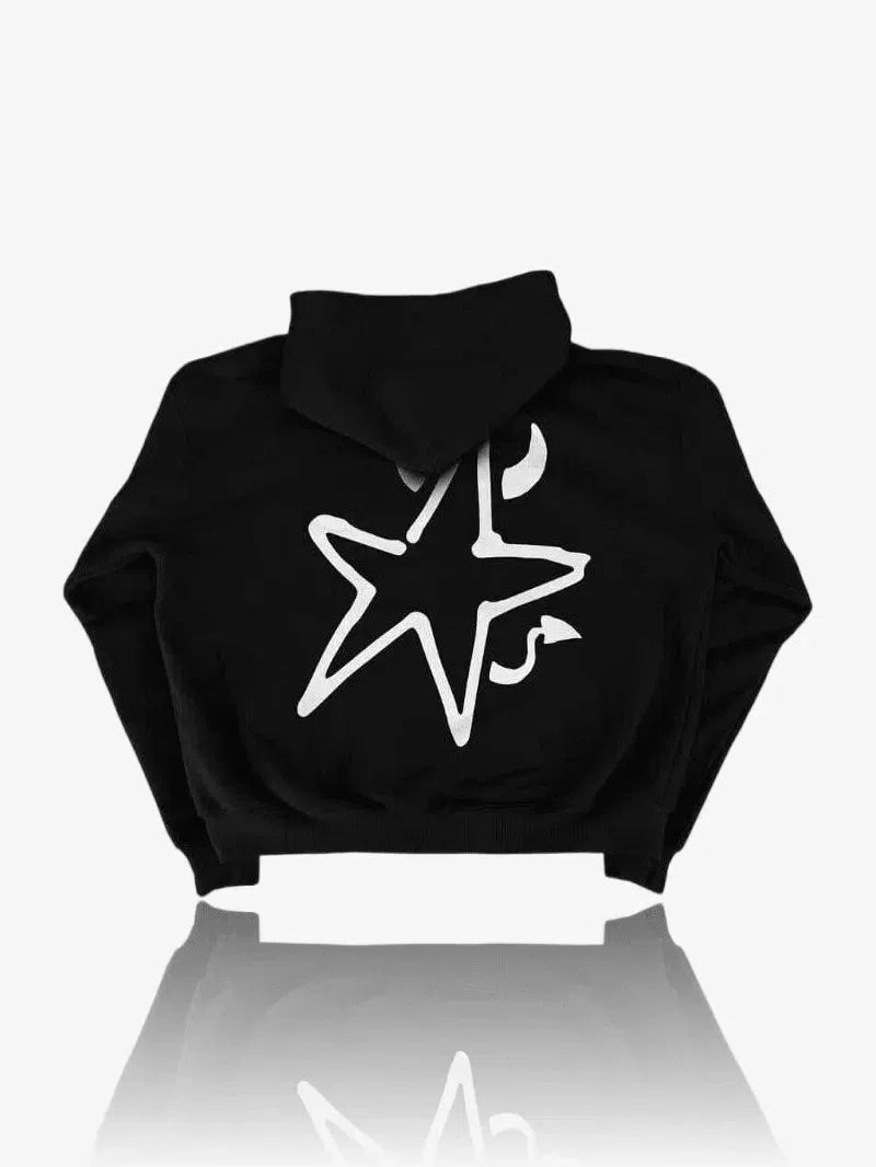 SWEAT ZIP "EVIL STAR"-Glory-Black-S-Glory