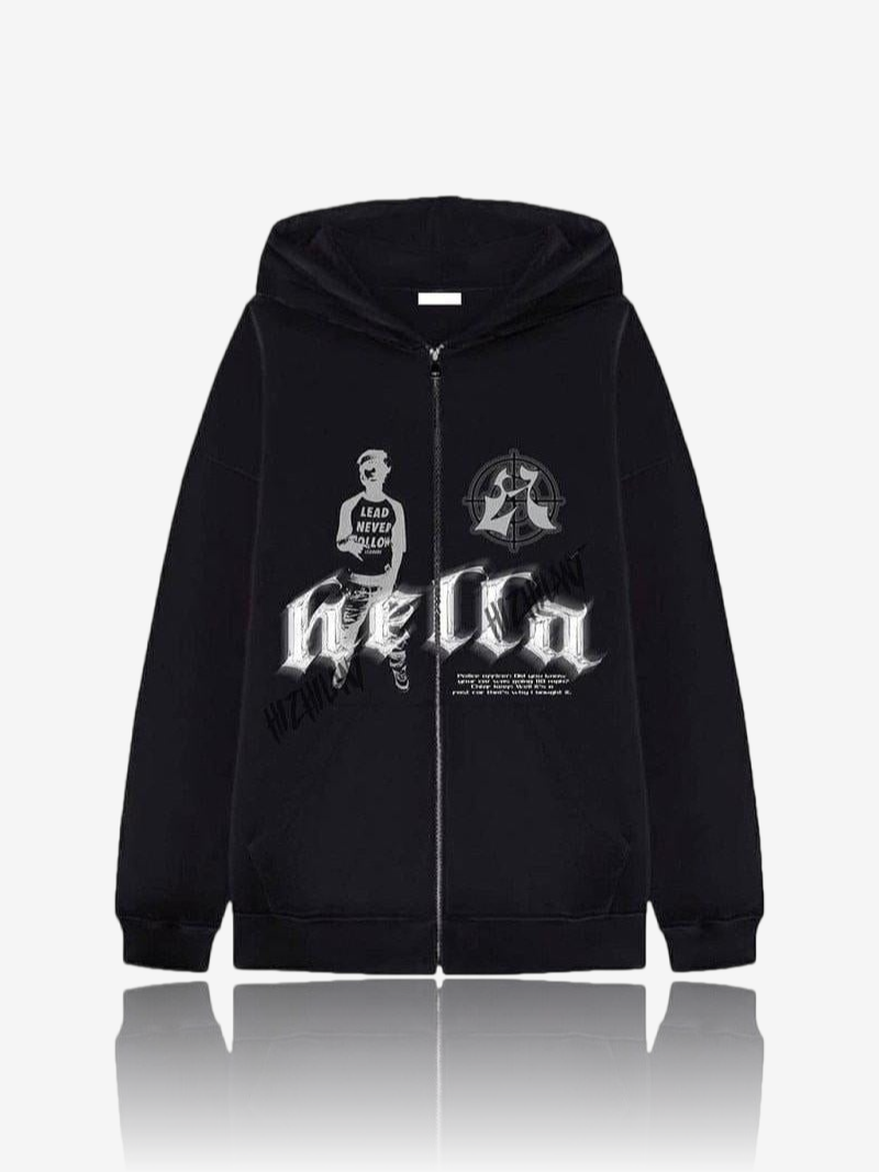 SWEAT ZIP "HELLA"