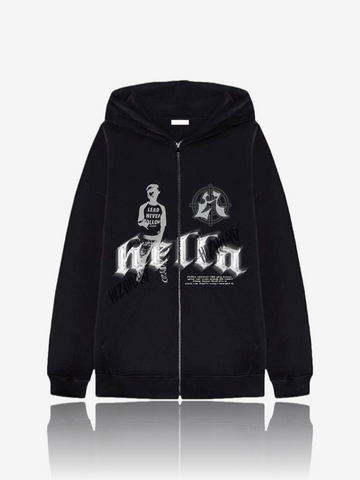 SWEAT ZIP "HELLA"