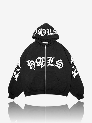 SWEAT ZIP "TYPOGRAPHIK"