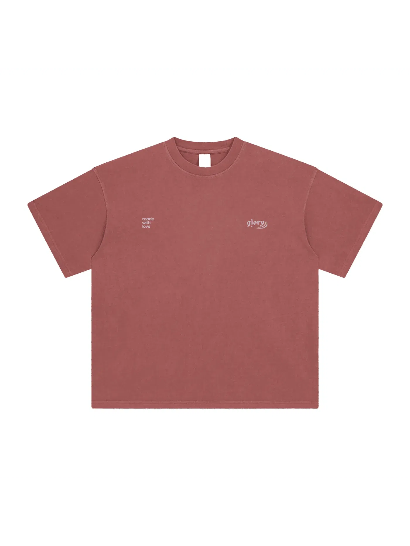 T-SHIRT "ILON"-Glory-Brick Red-S-Glory