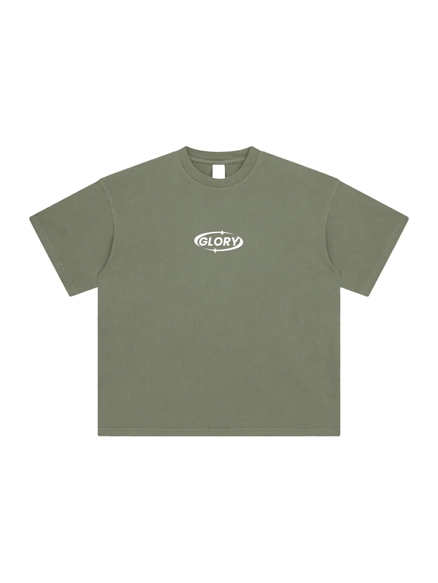 T-SHIRT "OMINE"-Glory-Gray Green-S-Glory