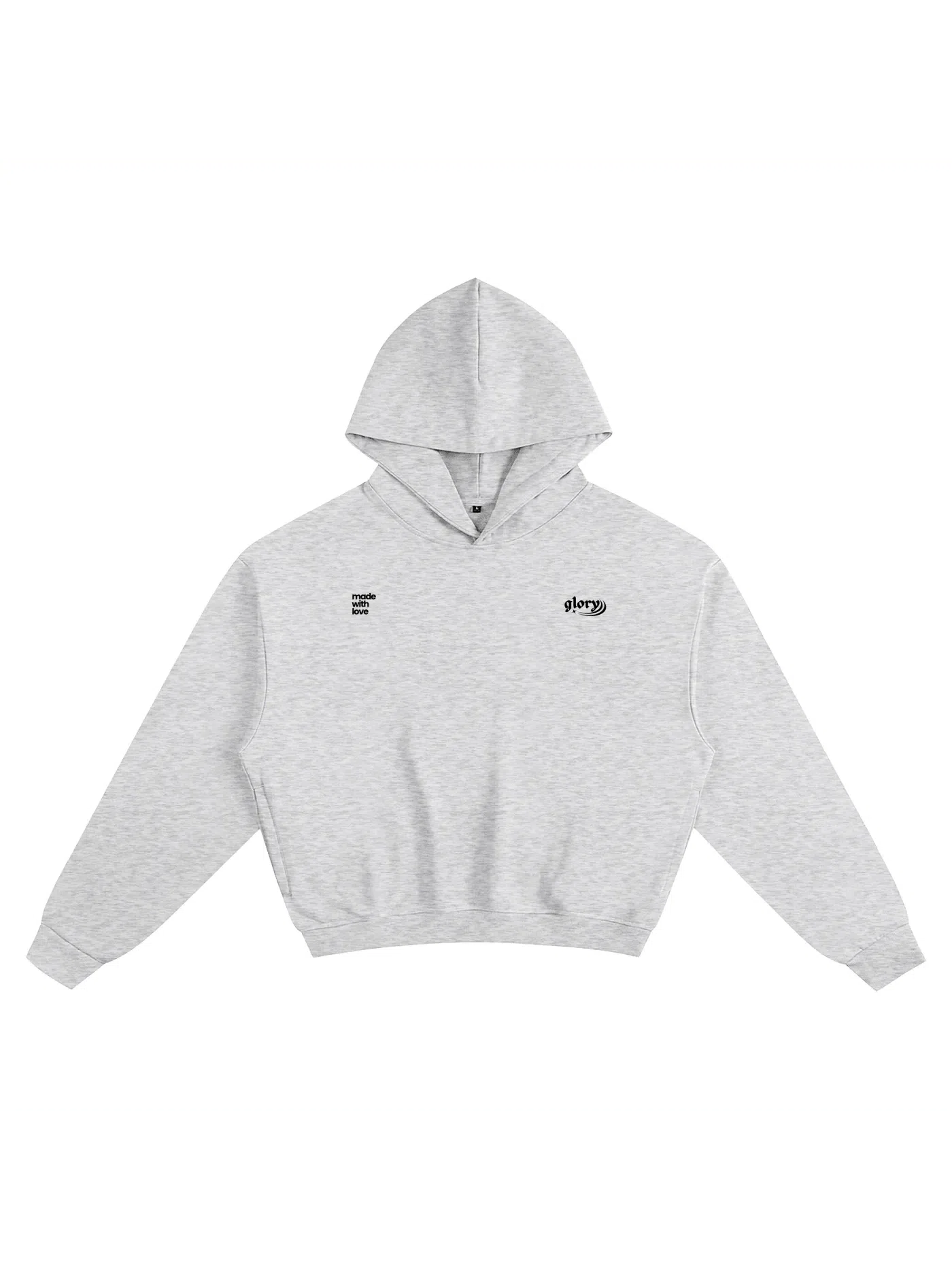 HOODIE "OLDA"-Glory-Flower Gray-S-Glory