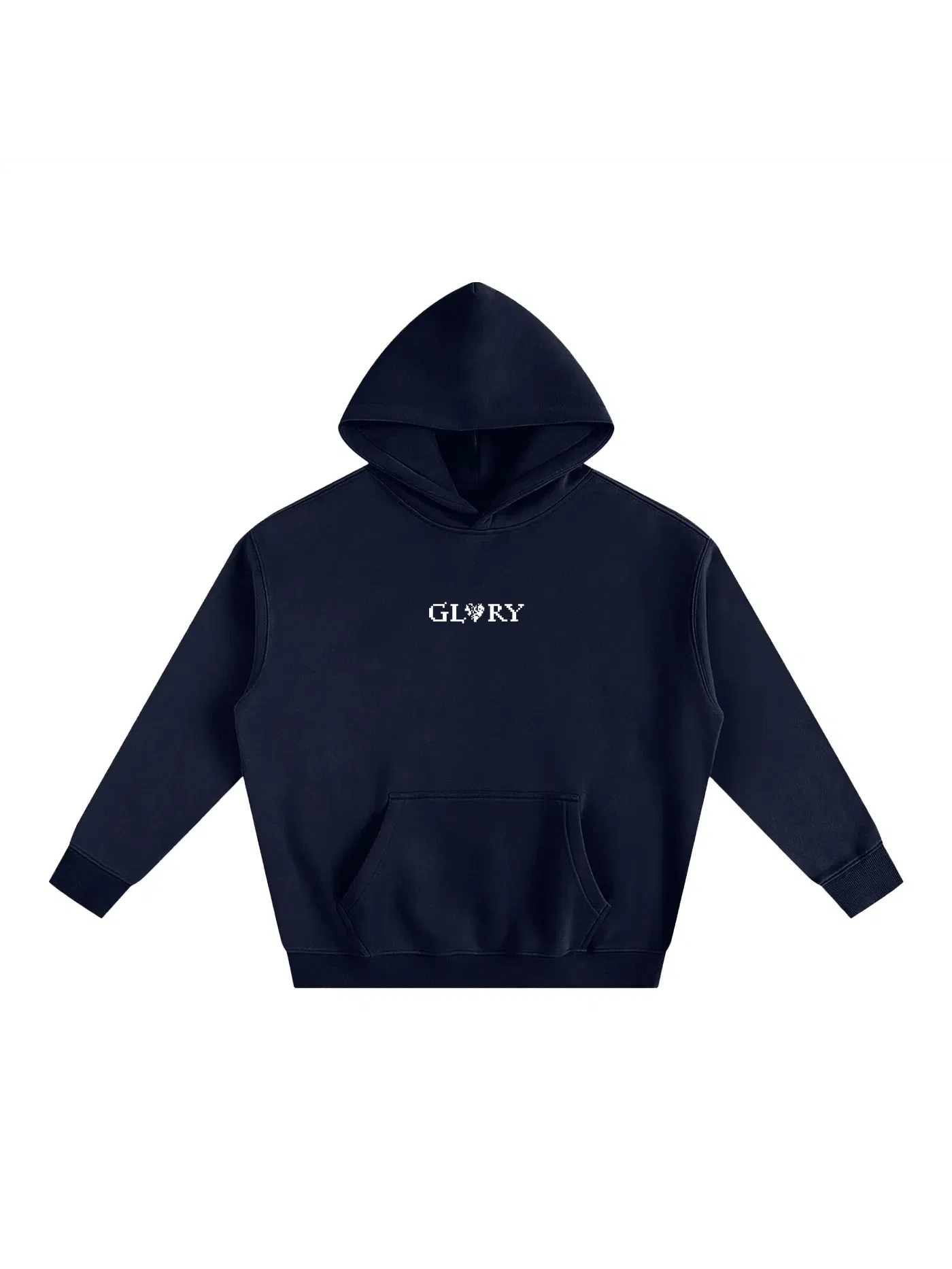 HOODIE "LOVE"-Glory-Navy Blue-S-Glory