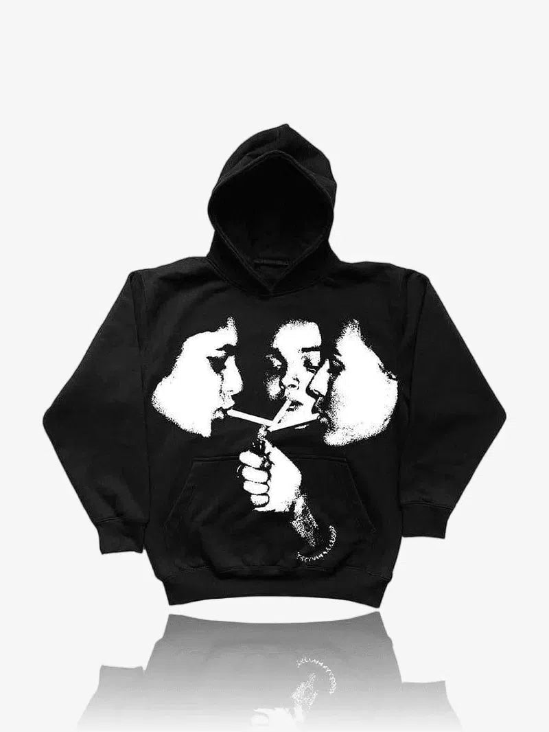 HOODIE "GIRLS BAND"-Glory-Black-S-Glory