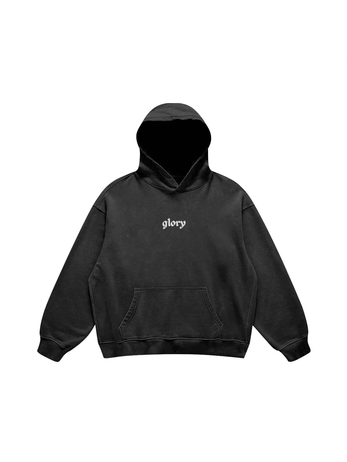 HOODIE "CENTURA"-Glory-Faded Black-S-Glory