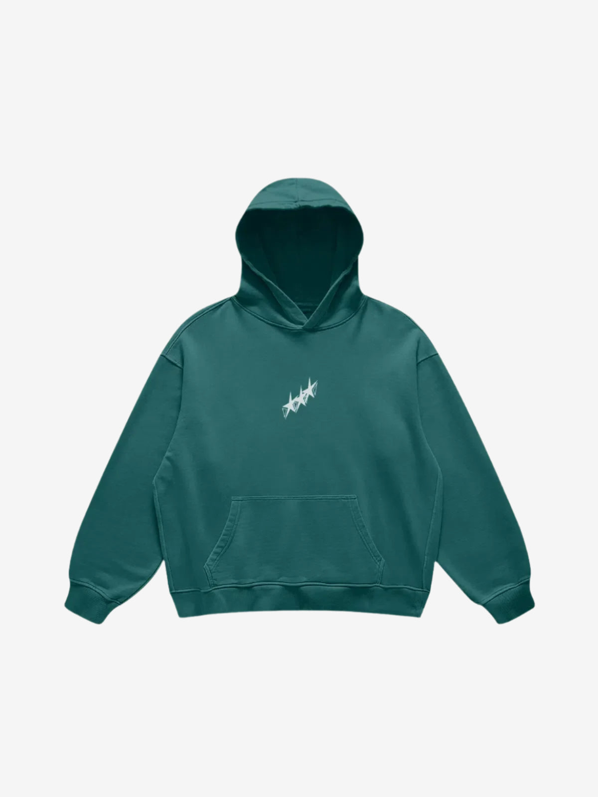 HOODIE "3STR"-Glory-Blueish Green-S-Glory