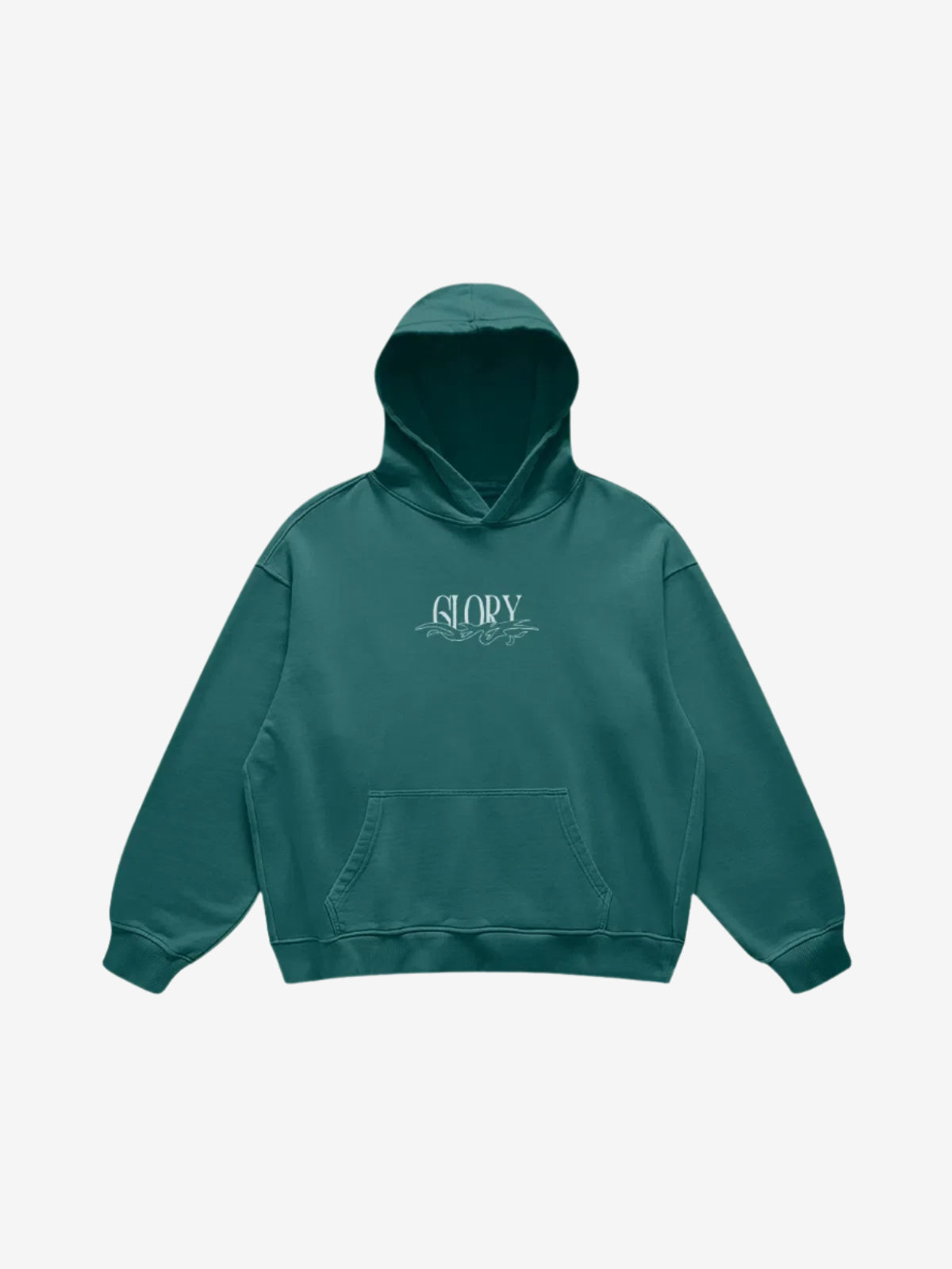 HOODIE "WAVES"-Glory-Blueish Green-S-Glory